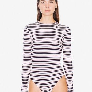 Long Sleeved American Apparel Body Suit, Size M.